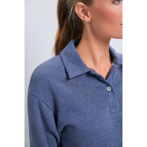 TUCKERNUCK SPORT Heathered Indigo Perry Pullover Size M NWT - Picture 6 of 7